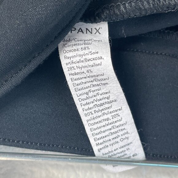 Spanx Womens Medium Petite Black Cropped Pants Stretch Pull On - Picture 6 of 9